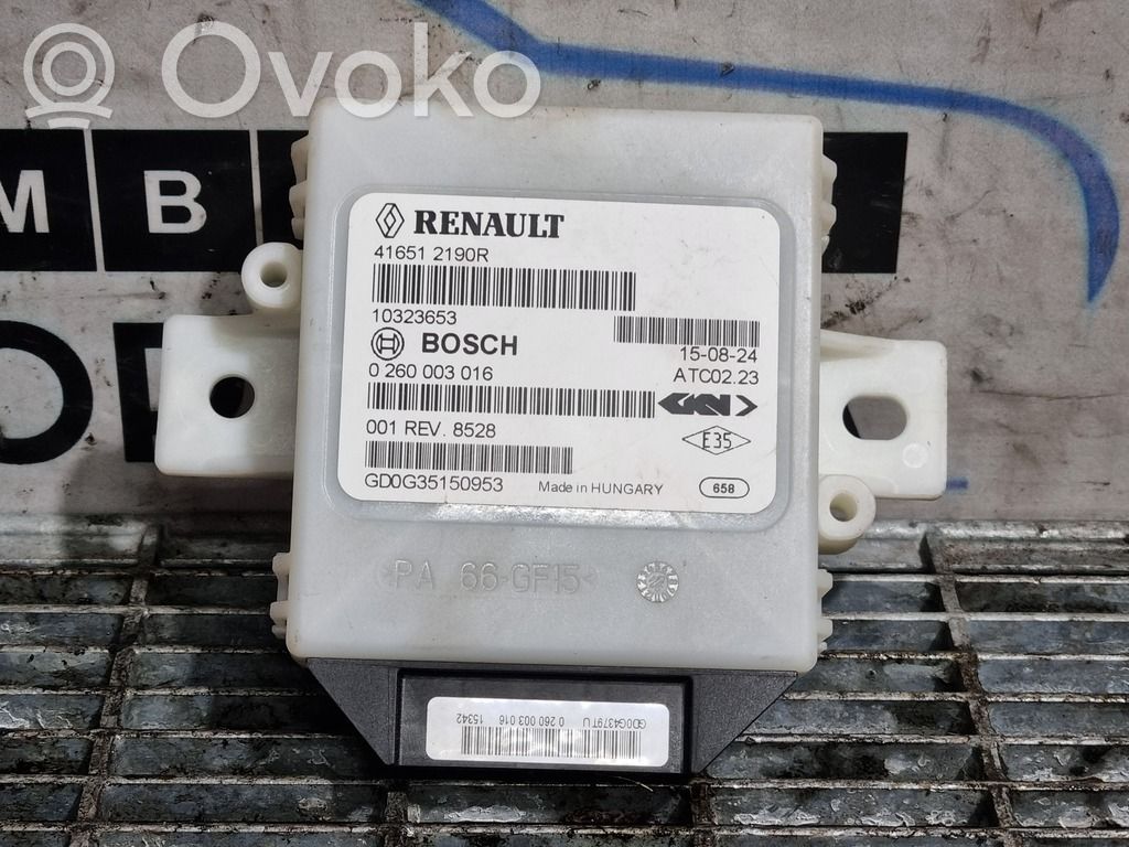 Dacia Duster Other control units/modules 