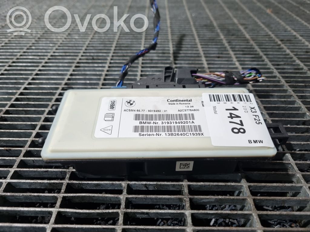 BMW X3 F25 Inne komputery / moduły / sterowniki 