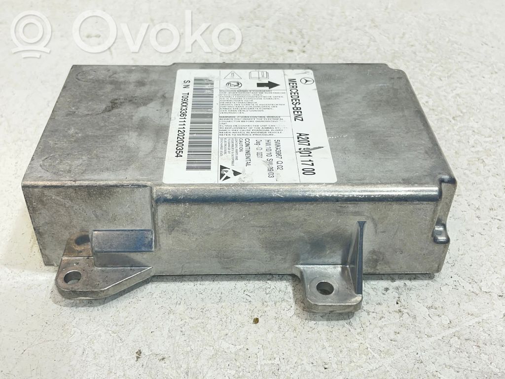 Airbag control unit/module   A2079011700,A2079011700,2079011700,5WK43967