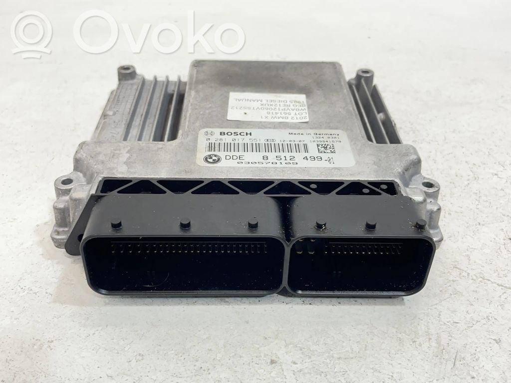 BMW X1 E84 Dzinēja vadības bloks 