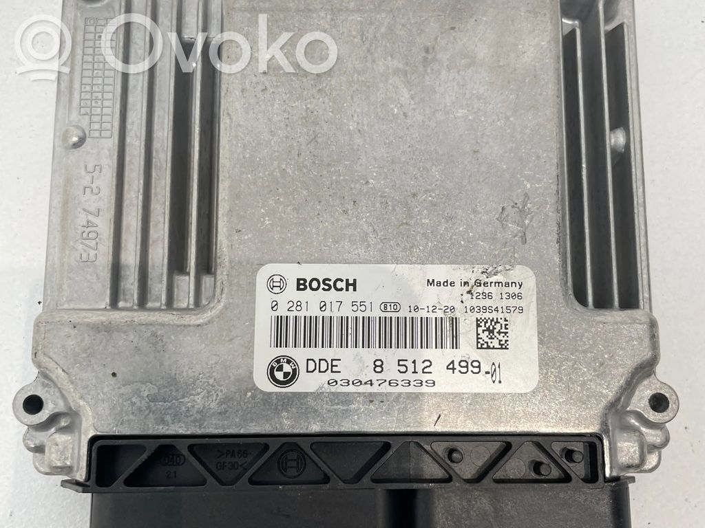 BMW 1 E81 E87 Dzinēja vadības bloks 