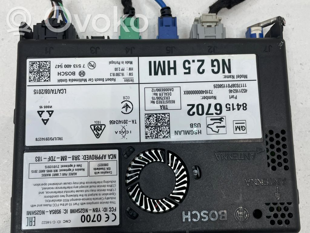 Opel Insignia B GPS navigation control unit/module 