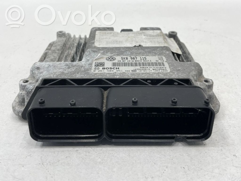Engine control unit/module   5K0907115,5K0907115,1K0907115AA,0261S04951