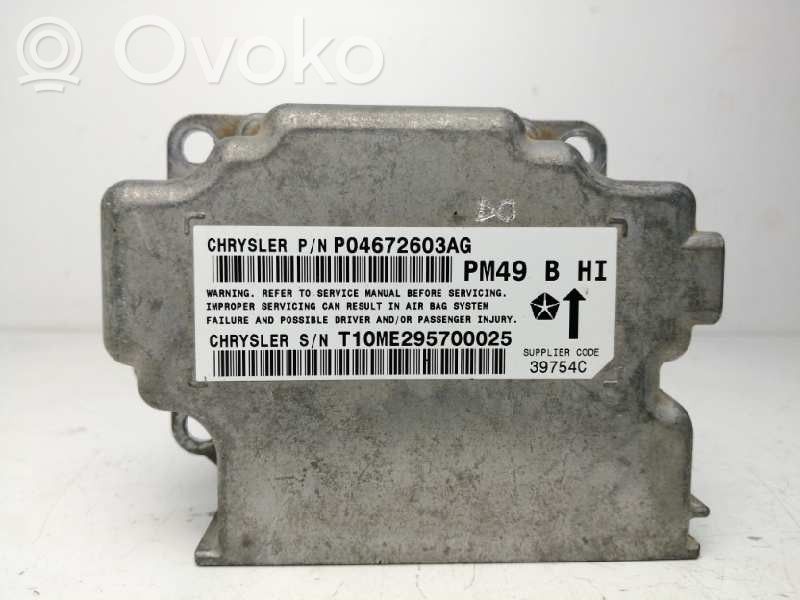 Dodge Caliber Module de contrôle airbag 