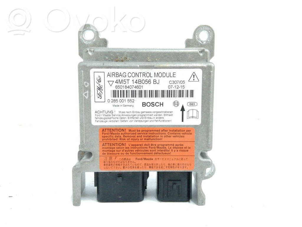 Unidad de control/módulo del Airbag   4M5T14B056BJ,0285001552
