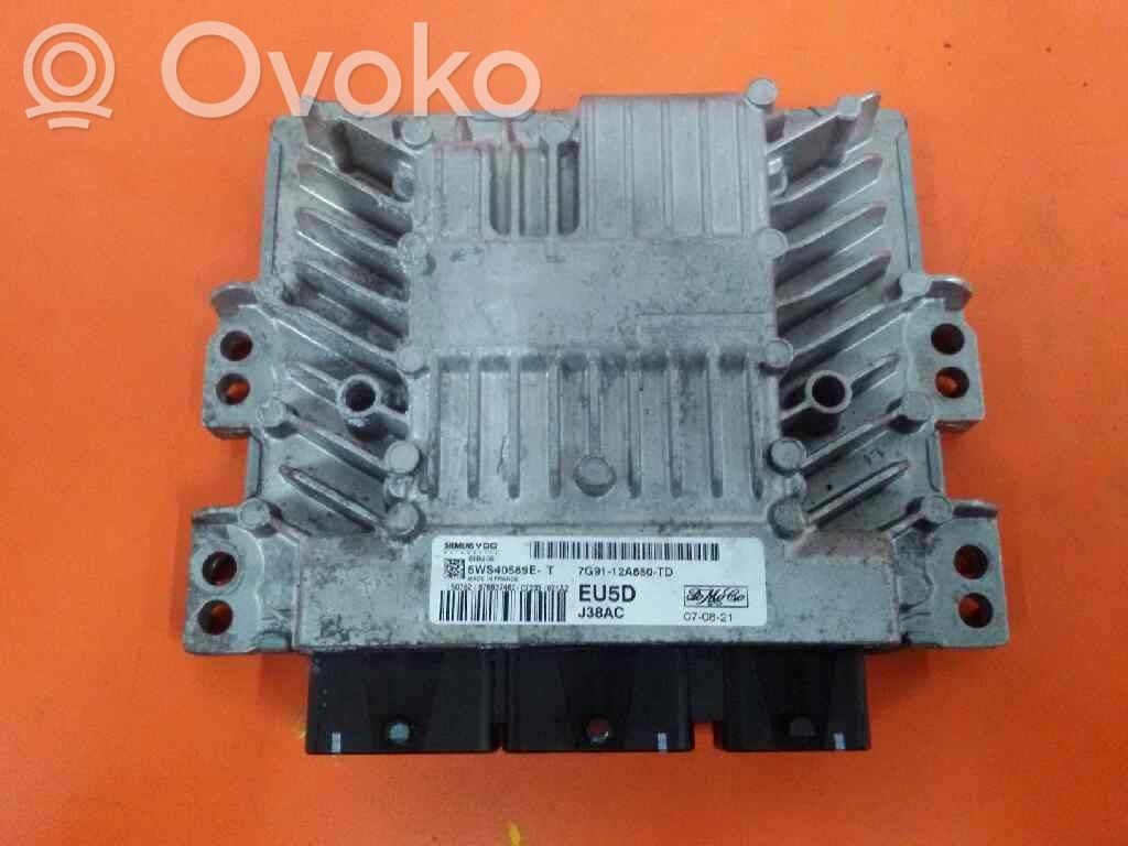 Unidad de control/módulo del motor   7G9112A650TD,5WS40589E