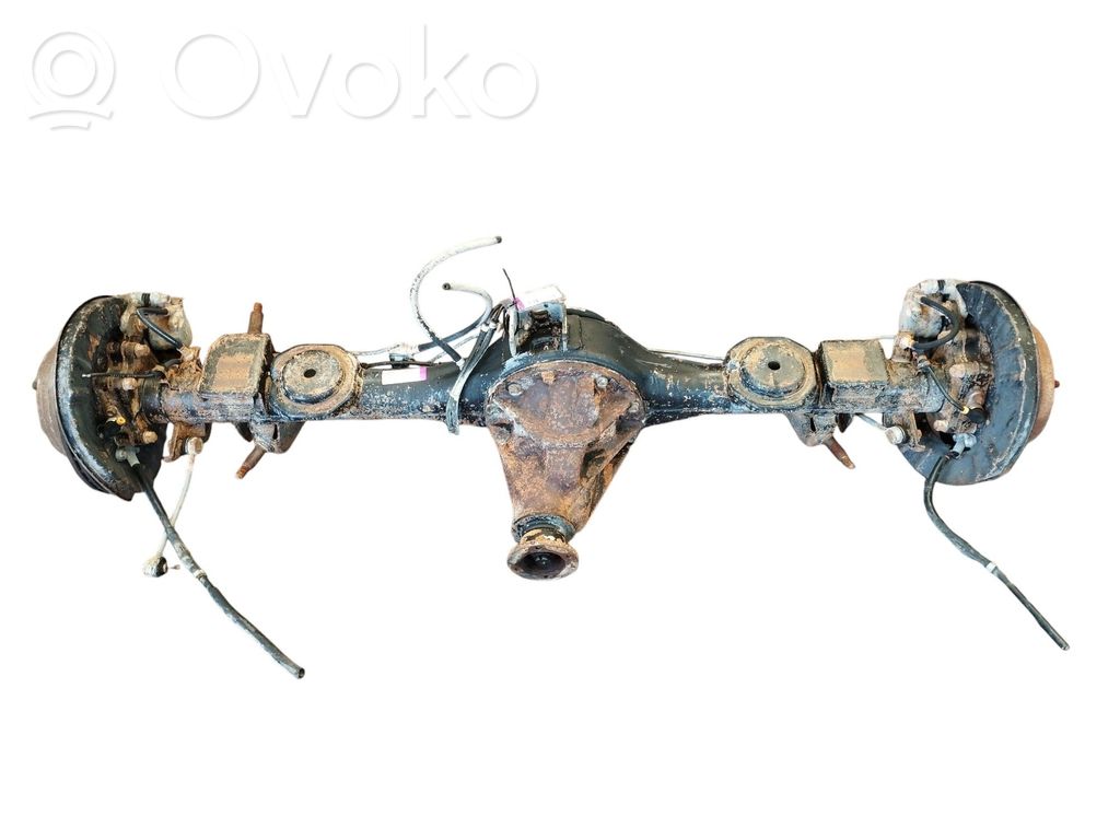 Rear axle beam with reductor