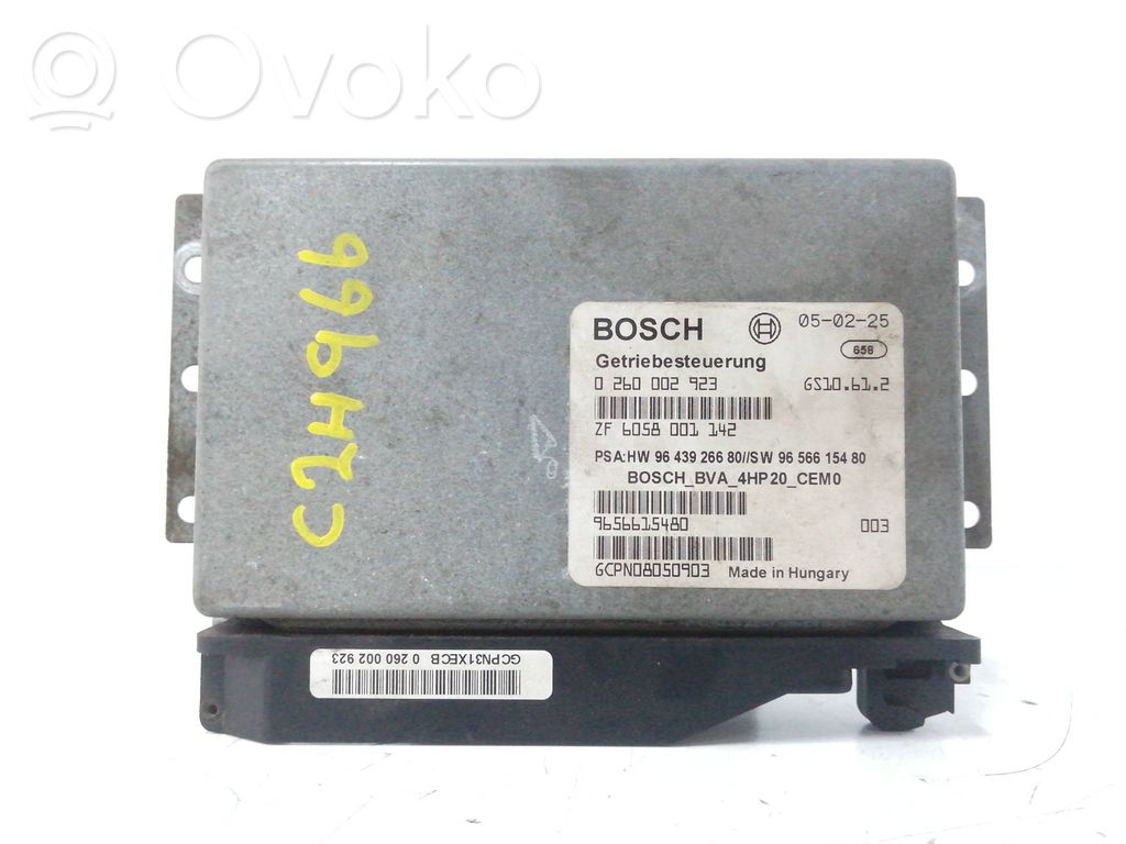 Gearbox control unit/module   9656615480,0260002923