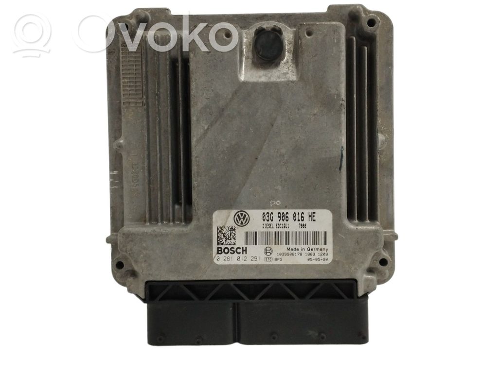 Moottorin ohjainlaite/moduuli   03G906016HE,0281012291