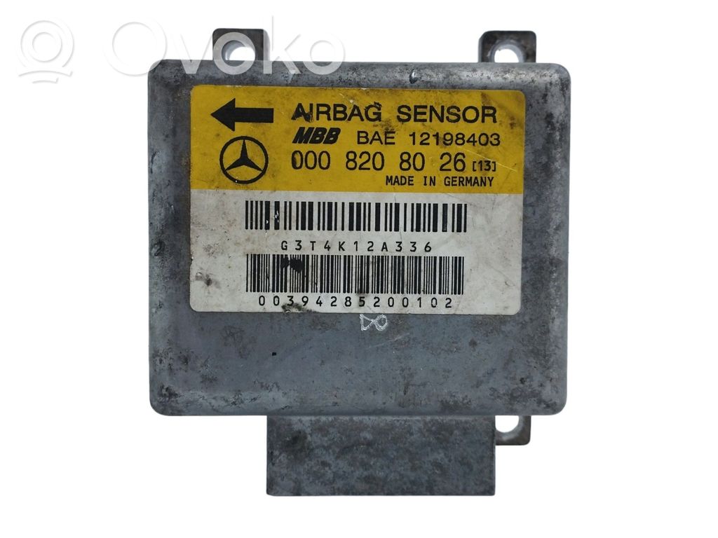 Mercedes-Benz C W202 Centralina/modulo airbag