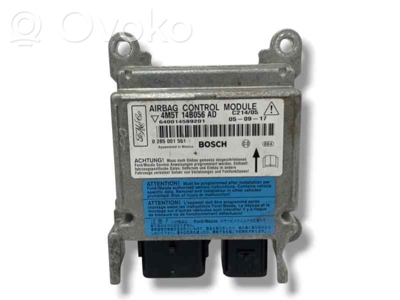 Airbag control unit/module   4M5T14B056AD,0285001551