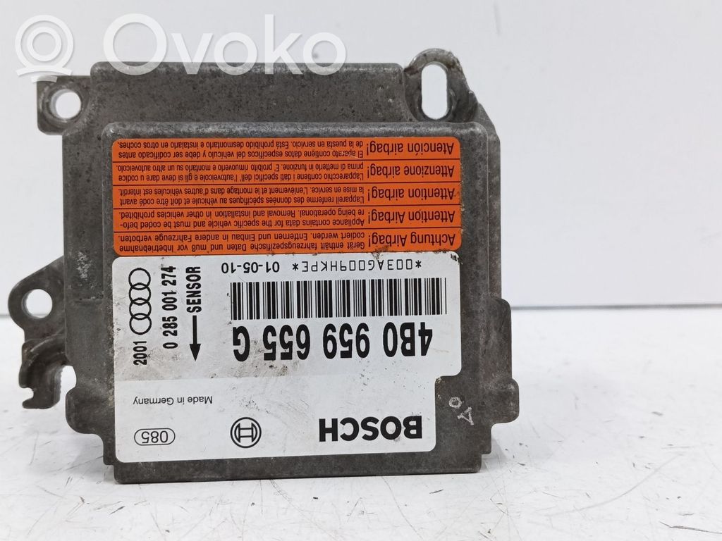 Unitate/modul de comandă airbaguri   4B0959655G,0285001274