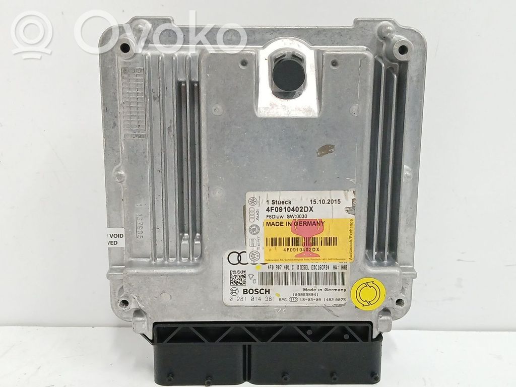 Audi A6 S6 C6 4F Unitate/modul de control motor 