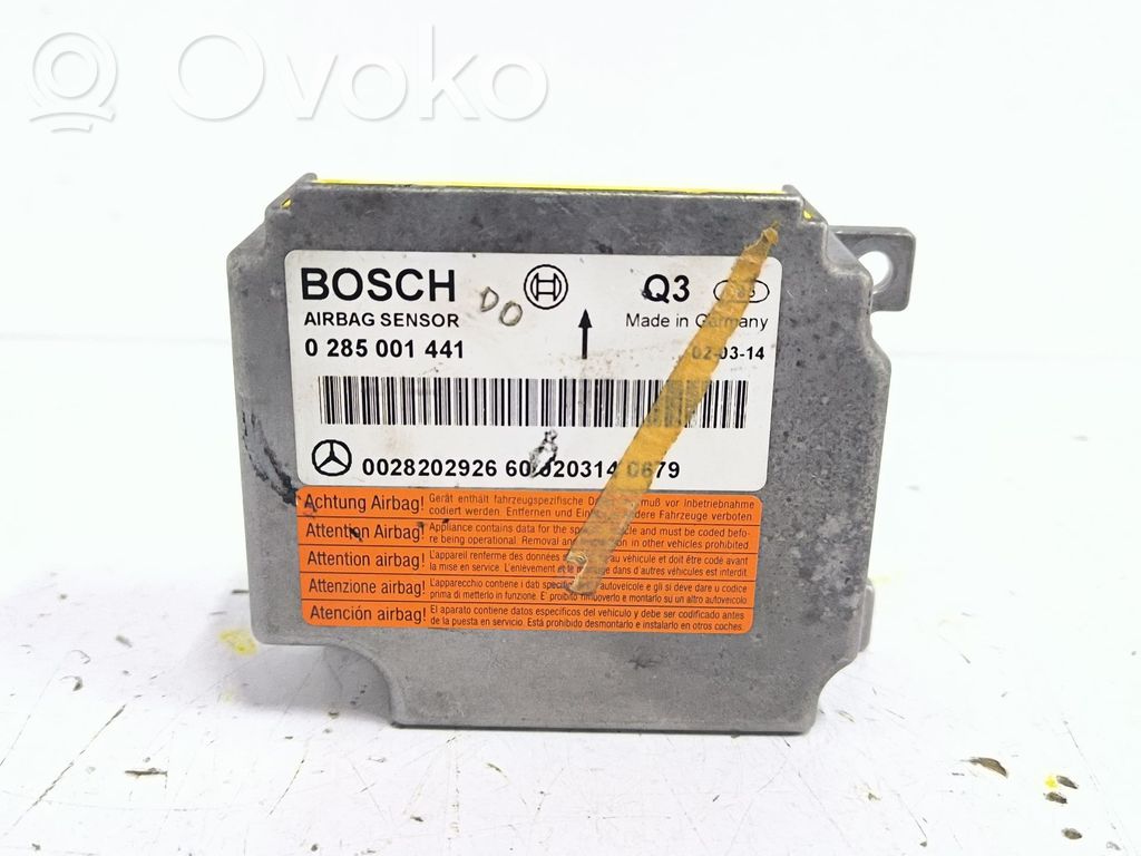 Unidad de control/módulo del Airbag   0285001441