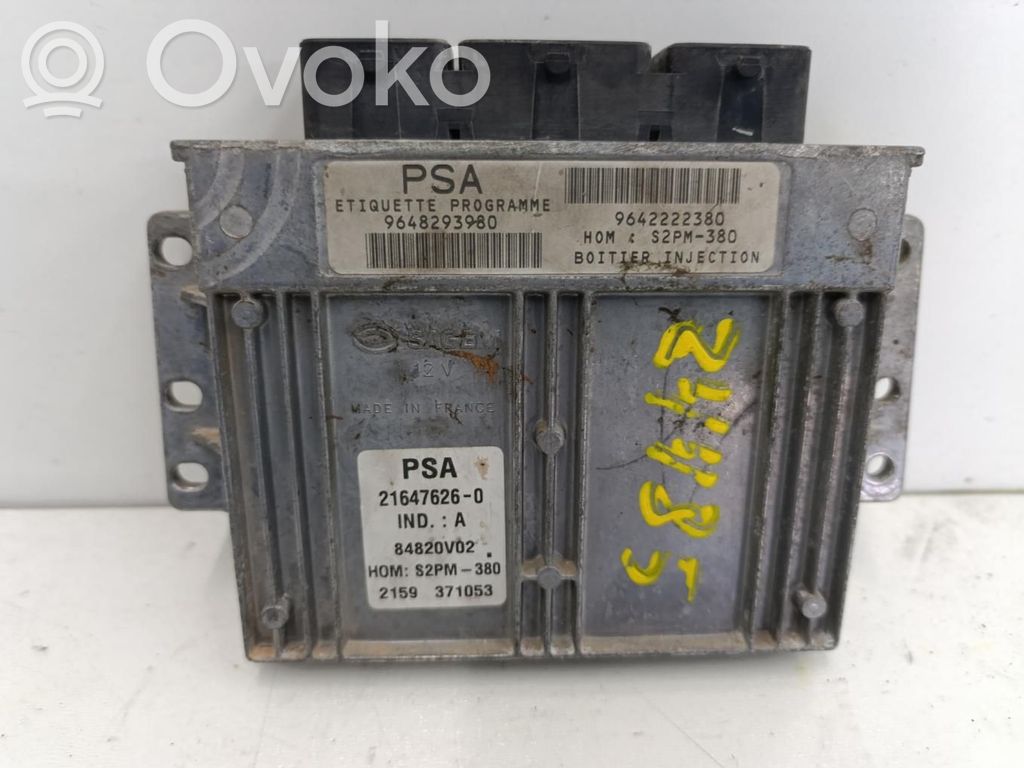 Unité de commande, module ECU de moteur   9642222380