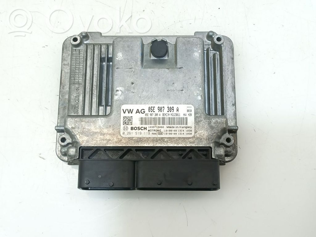 Unidad de control/módulo del motor   05E907309A,05E907309A