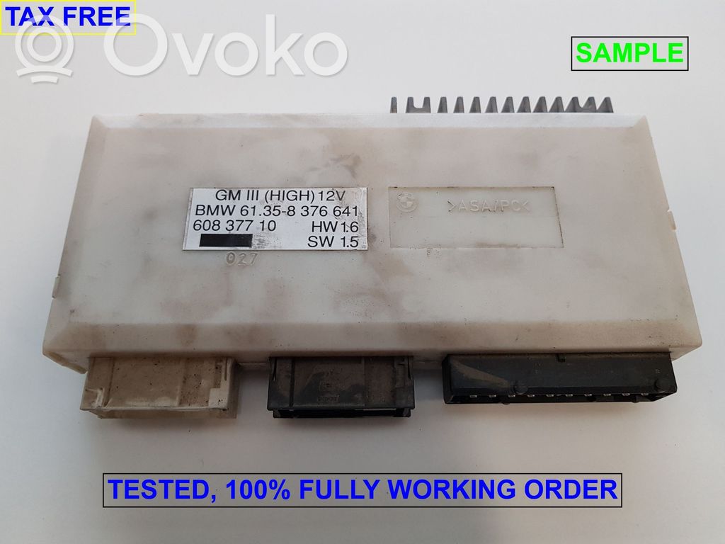 Central body control module   6942042,61358376641,61356942042,4376737,6901224,6913517,6922272,6938461,6942042,8352057,8369538,8373993,8374813,8376638,8376641,8376688,8378629,8380518,8381961