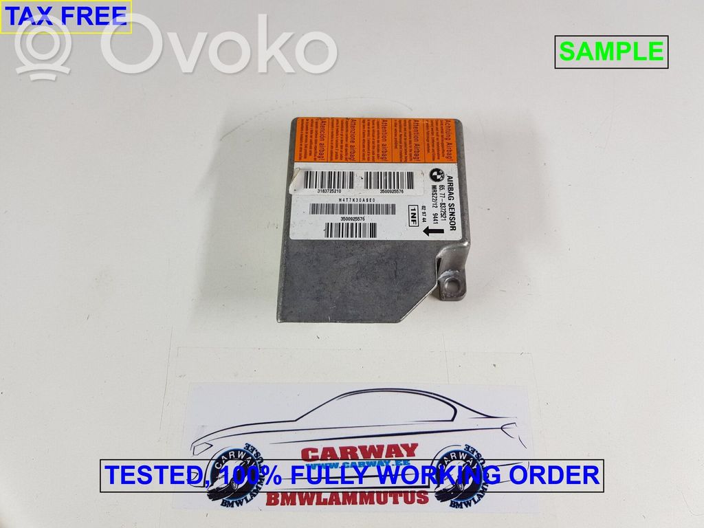 Airbag control unit/module   8372521,8372521,65778372521,1379036,1382905,6904696,6905491,6912123,8353598,8362119,8367035,8369023,8372521,8374799