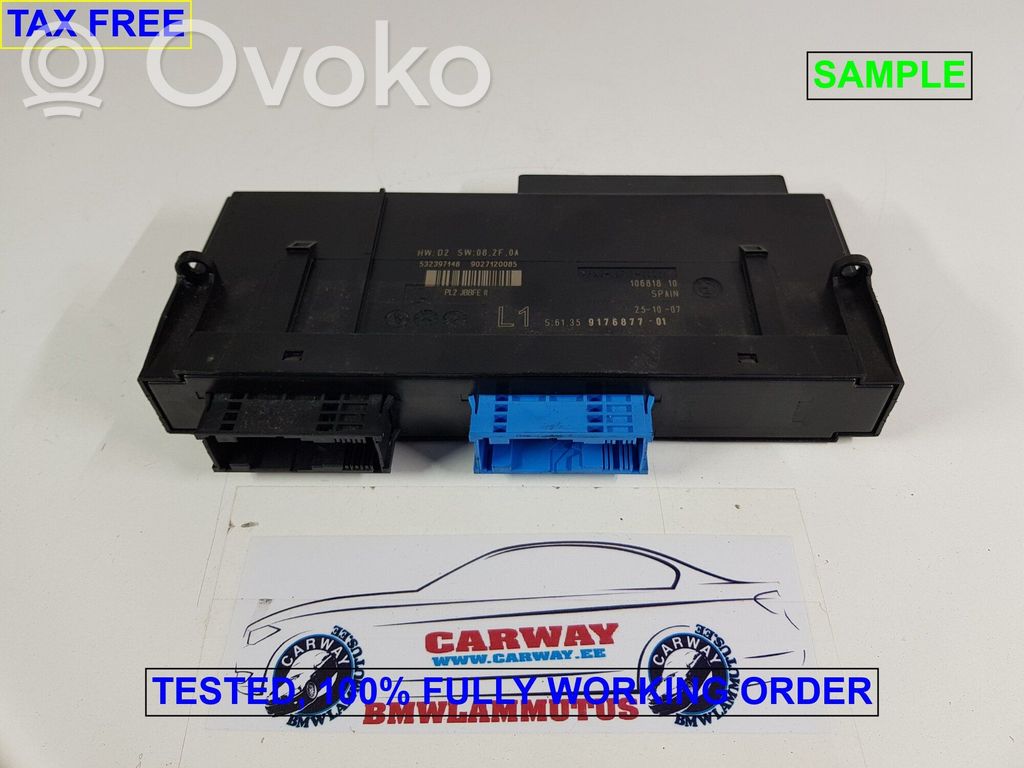 Central body control module   9286790,61359176877,61359286790,9144390,9171160,9176877,9176887,9177988,9185689,9187545,9219283,9226337,9227190,9229883,9234003,9247476,9253486,9264577,9267209,9267424,9286790,9298948,9305739