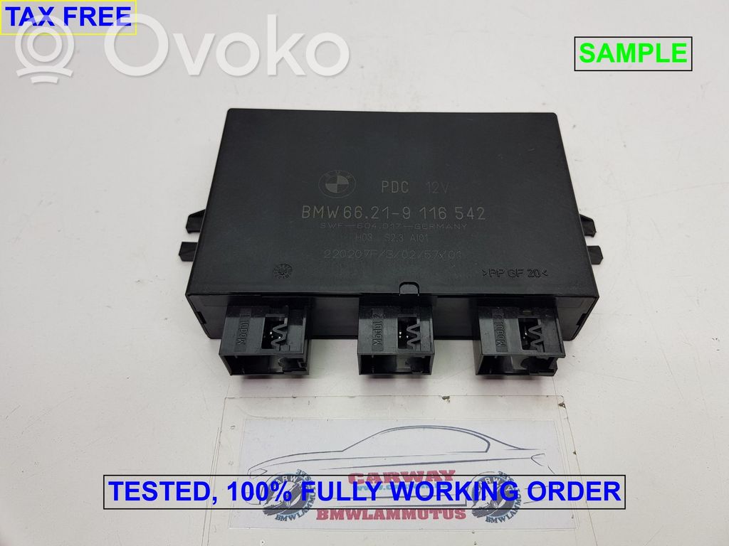 Parking PDC control unit/module   9129816,66209116542,66209129816,0024192,1501090,6904010,6916406,6921414,6942676,6958515,6985500,9112454,9116542,9119427,9129816