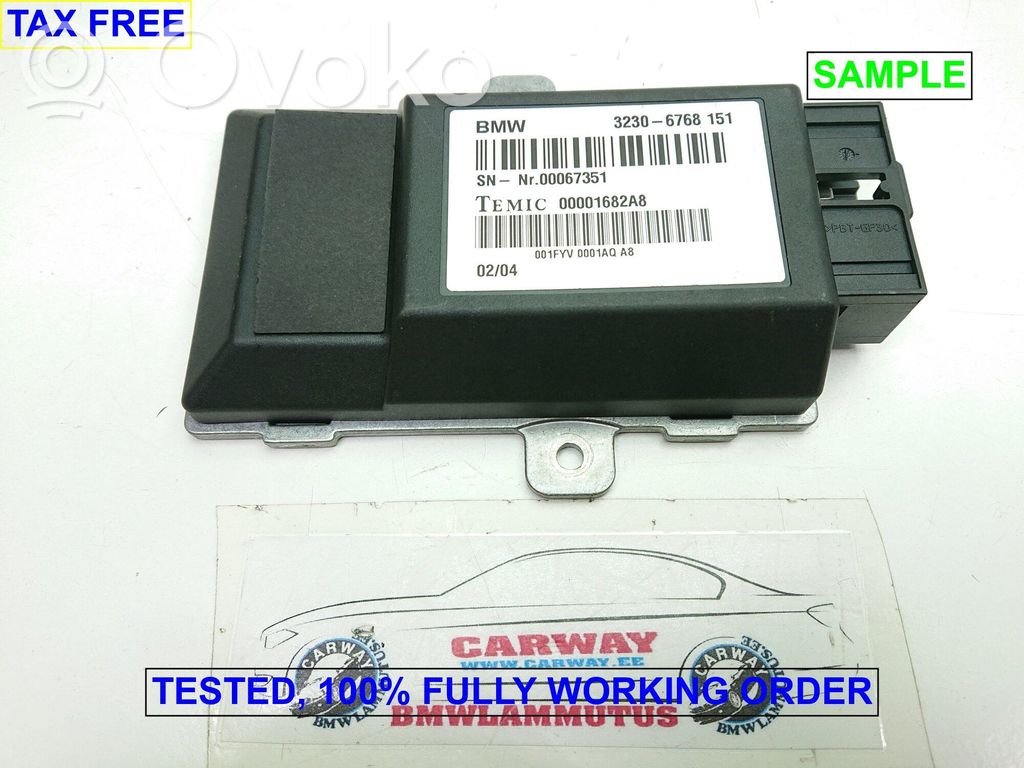 BMW 7 E65 E66 Stūres regulēšanas modulis 