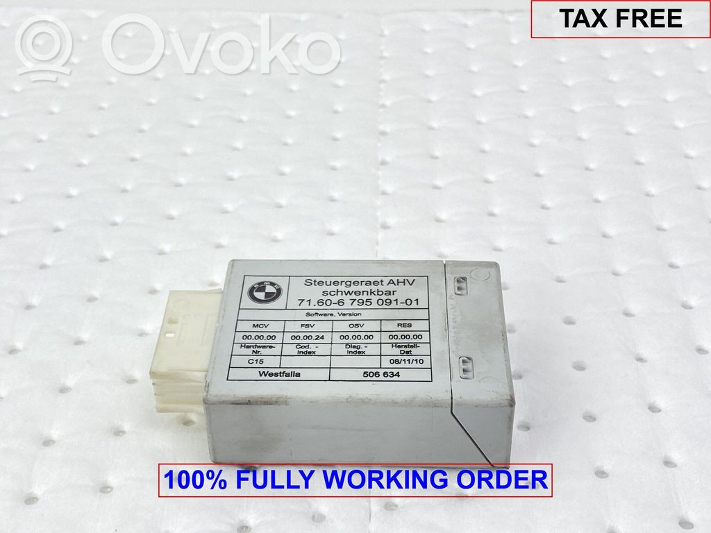 BMW 3 E90 E91 Tow bar trailer control unit/module 