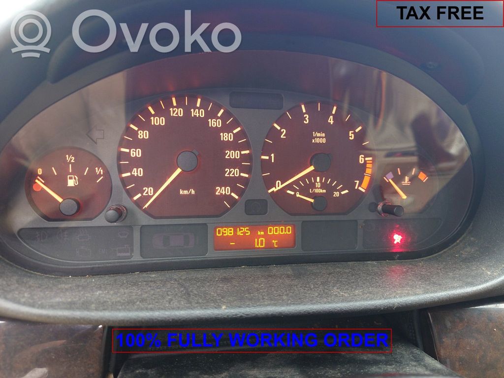 BMW 3 E46 Speedometer (instrument cluster) 
