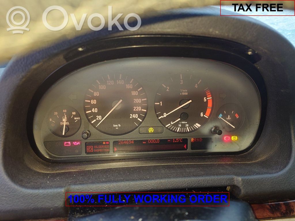 BMW 7 E38 Speedometer (instrument cluster) 
