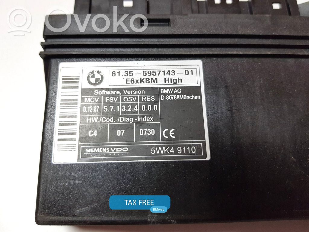 BMW 5 E60 E61 Sterownik / Moduł komfortu 