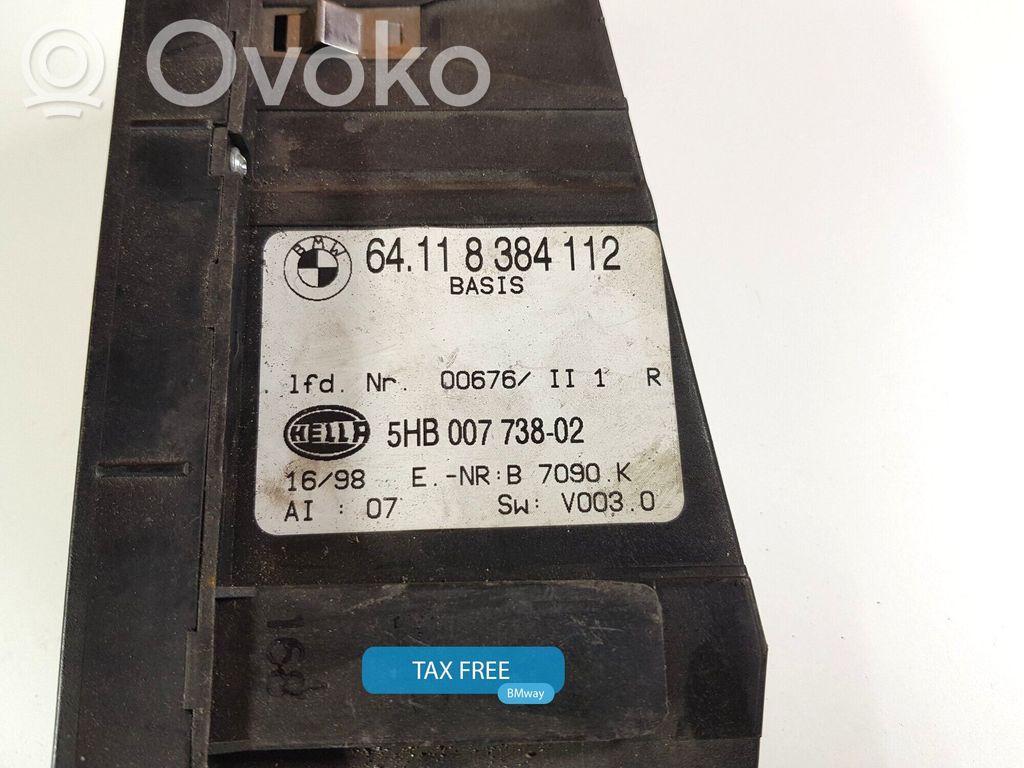 BMW 3 E46 Climate control unit 