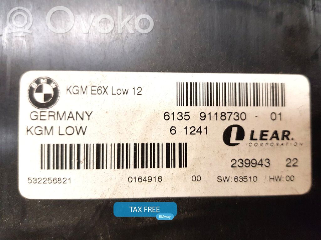 BMW 5 E60 E61 Central body control module 