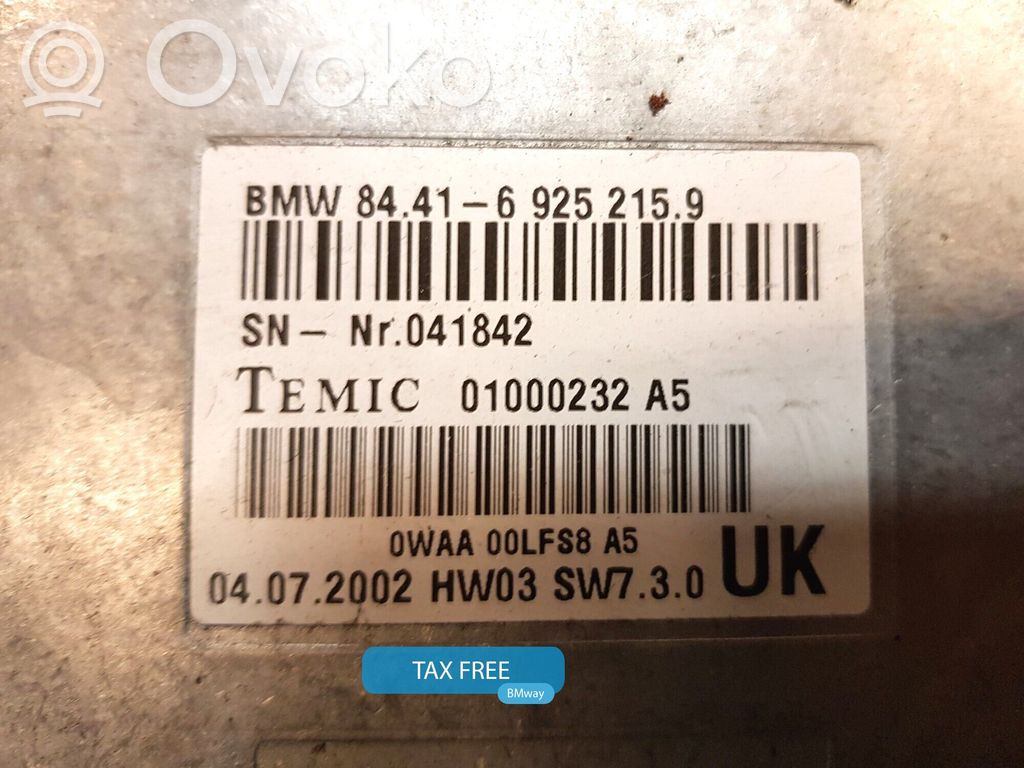 BMW 7 E65 E66 Balss vadības modulis 