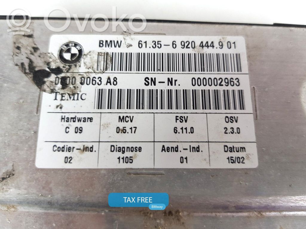 BMW 7 E65 E66 Sēdekļa vadības modulis 