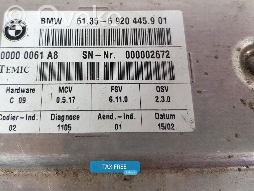 BMW 7 E65 E66 Sēdekļa vadības modulis 