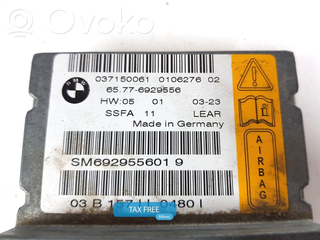 BMW 7 E65 E66 Module de contrôle airbag 