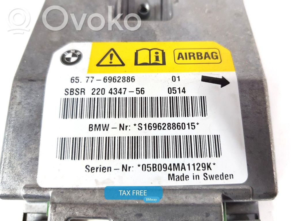BMW 5 E60 E61 Sterownik / Moduł Airbag 