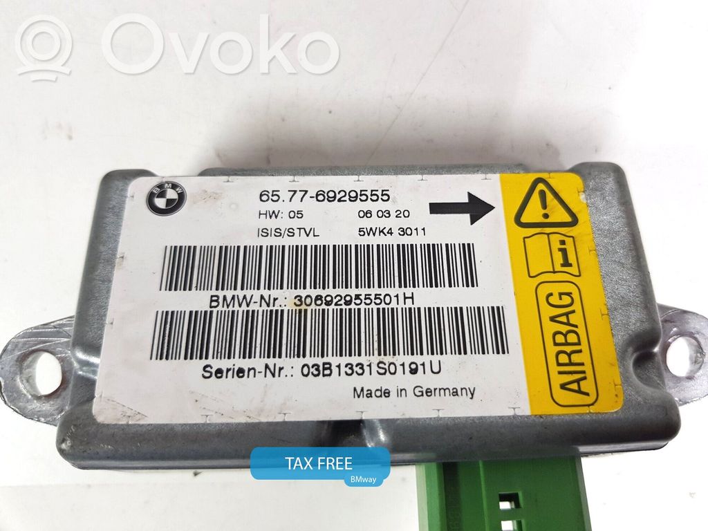 BMW 7 E65 E66 Module de contrôle airbag 