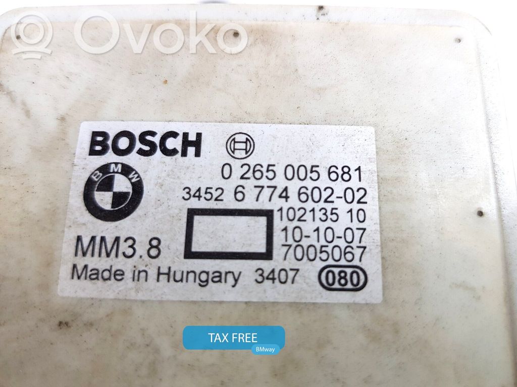 ESP Drehratensensor Querbeschleunigungssensor   6774602,6774602,34526774602,6768578,6768680,6774602,6782370