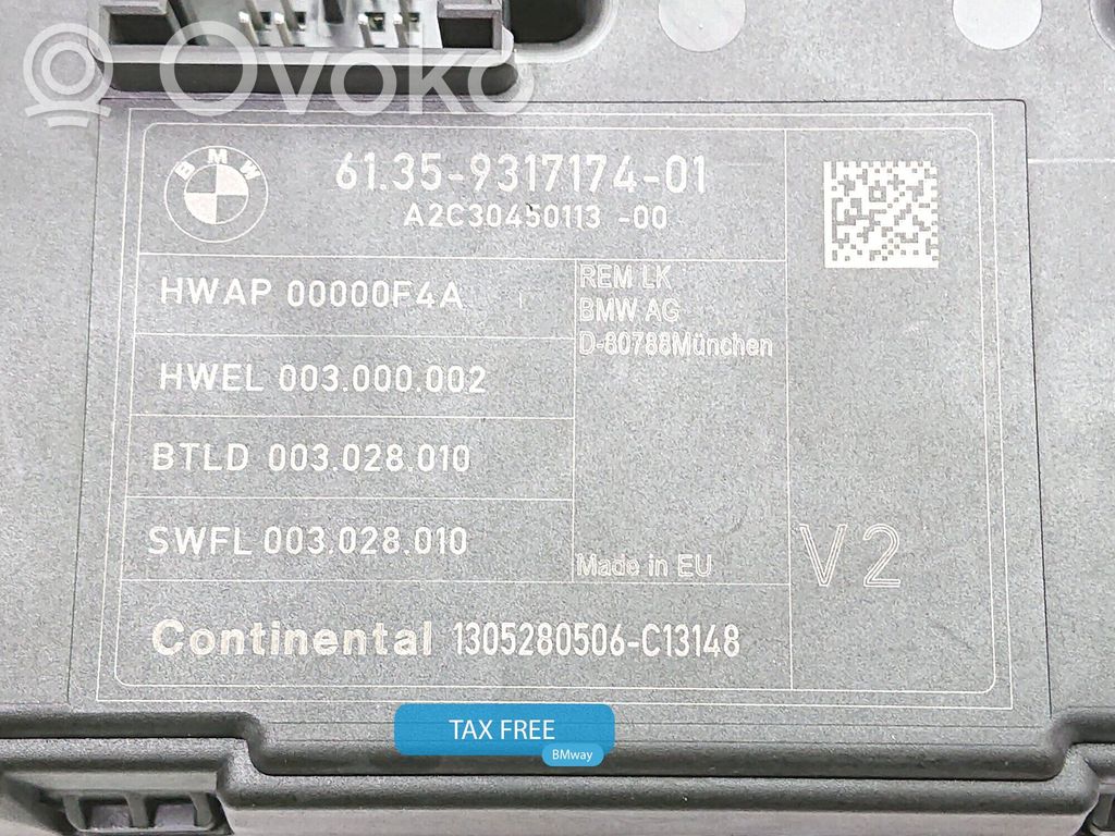 BMW 1 F20 F21 Inne komputery / moduły / sterowniki 