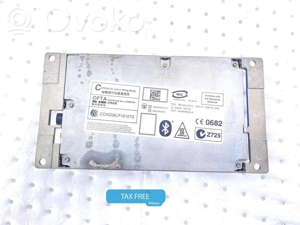 BMW 5 E60 E61 Module unité de contrôle Bluetooth 