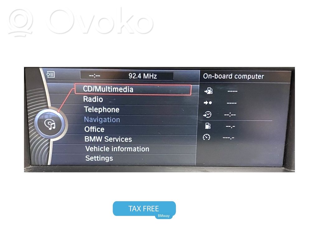 BMW 7 F01 F02 F03 F04 Monitor / wyświetlacz / ekran 
