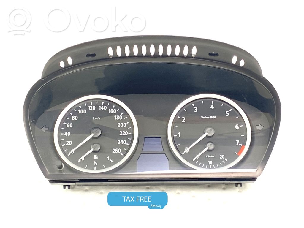 BMW 5 E60 E61 Spidometrs (instrumentu panelī) 