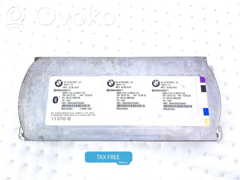 BMW 3 E90 E91 Modul unitate control Bluetooth 