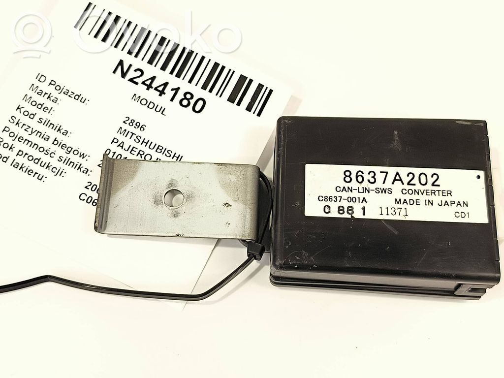 Mitsubishi Pajero Other control units/modules 