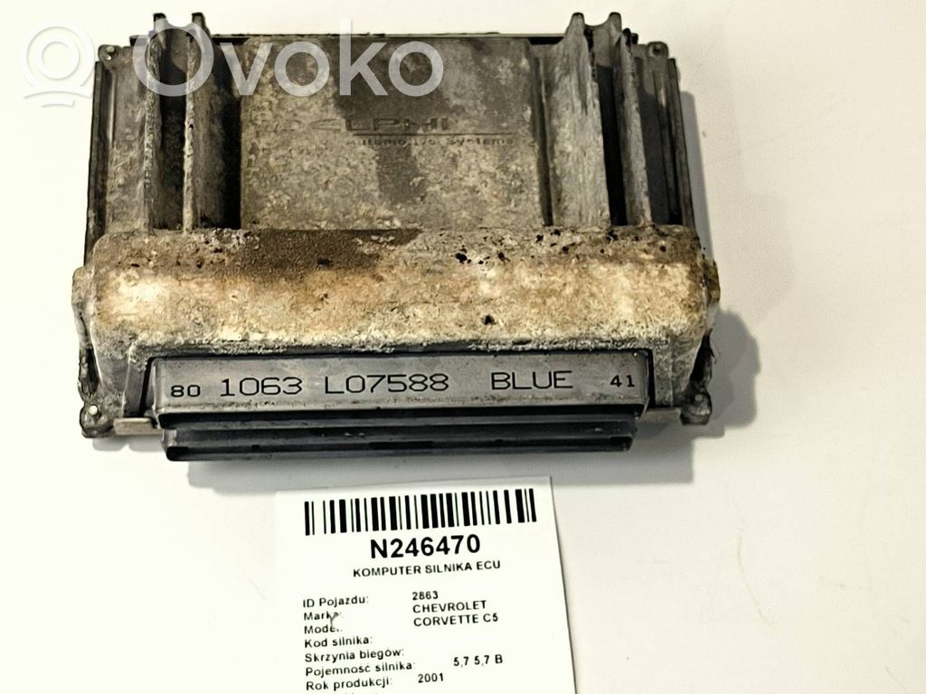 Chevrolet Corvette C5 Engine control unit/module 