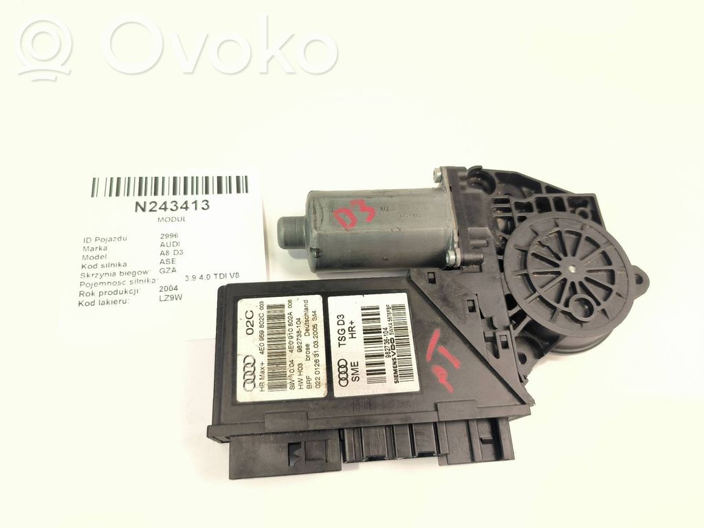 Rear door window regulator motor   4E0959802C,4E0910802A,982738104