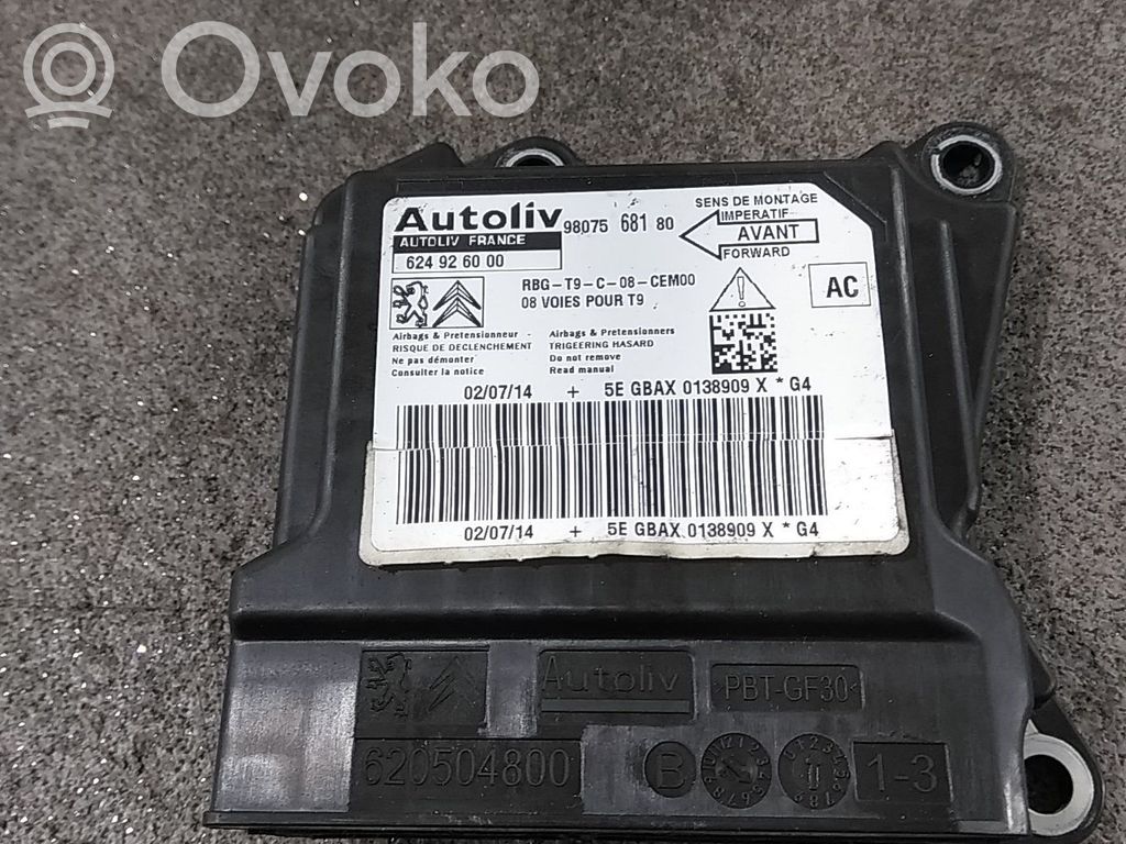Peugeot 308 Unitate/modul de comandă airbaguri