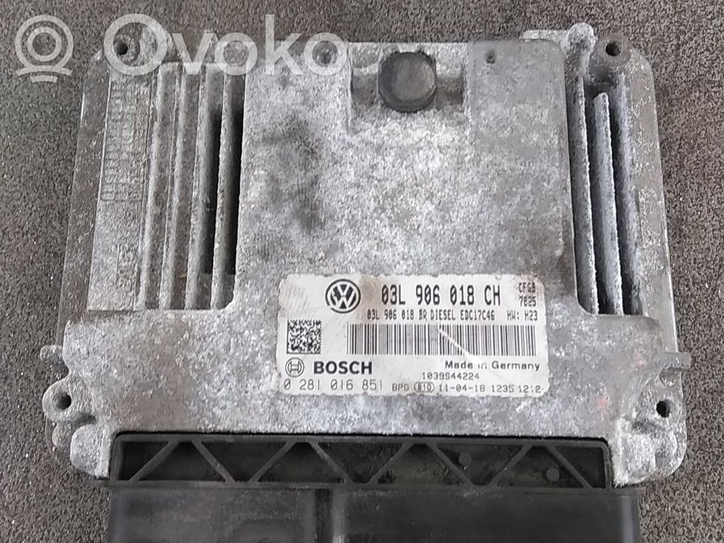 Skoda Superb B6 (3T) Engine control unit/module 
