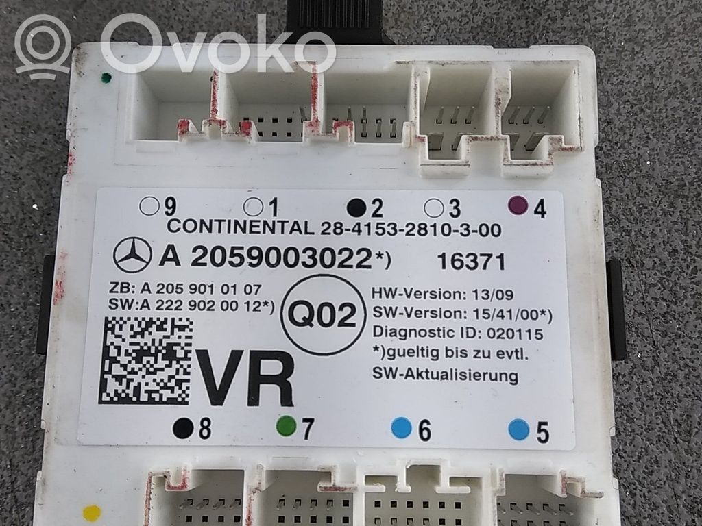 Mercedes-Benz C W205 Moduł / Sterownik komfortu 