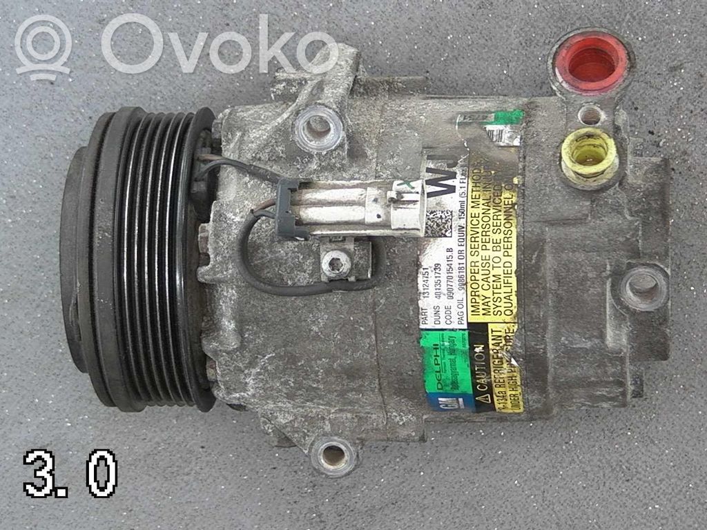 Opel Astra H Kompresor / Sprężarka klimatyzacji A/C 